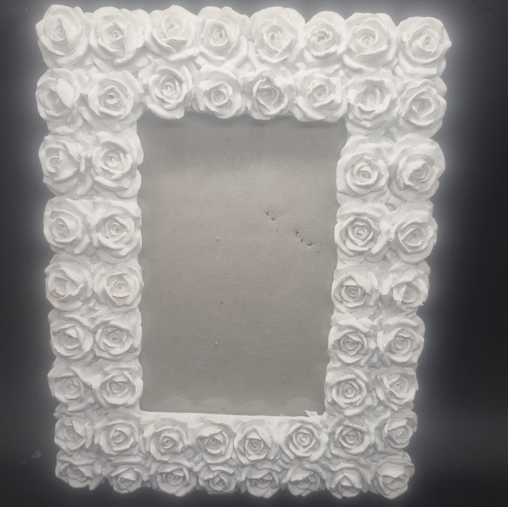 9x7' 3D Allover Rose Picture Frame 4x7pic Shabby Chic Home Decor